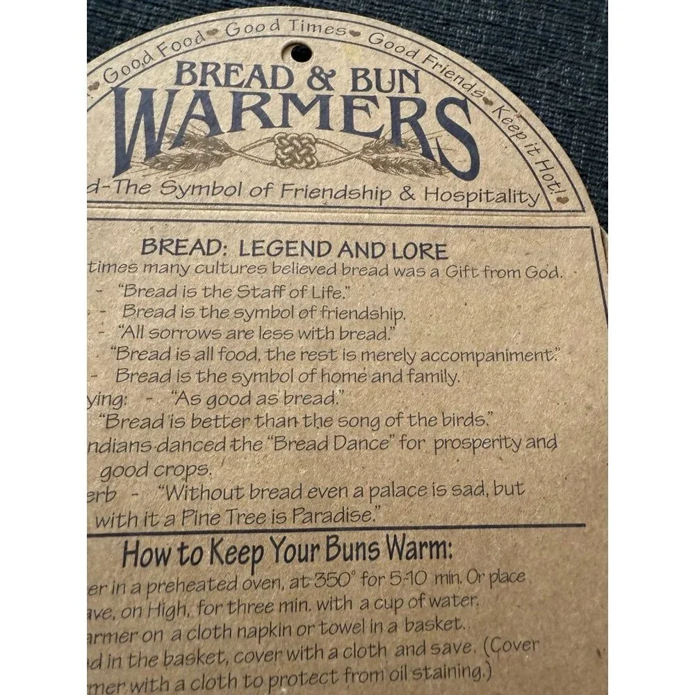 Bread and bun warmers new in packaging
